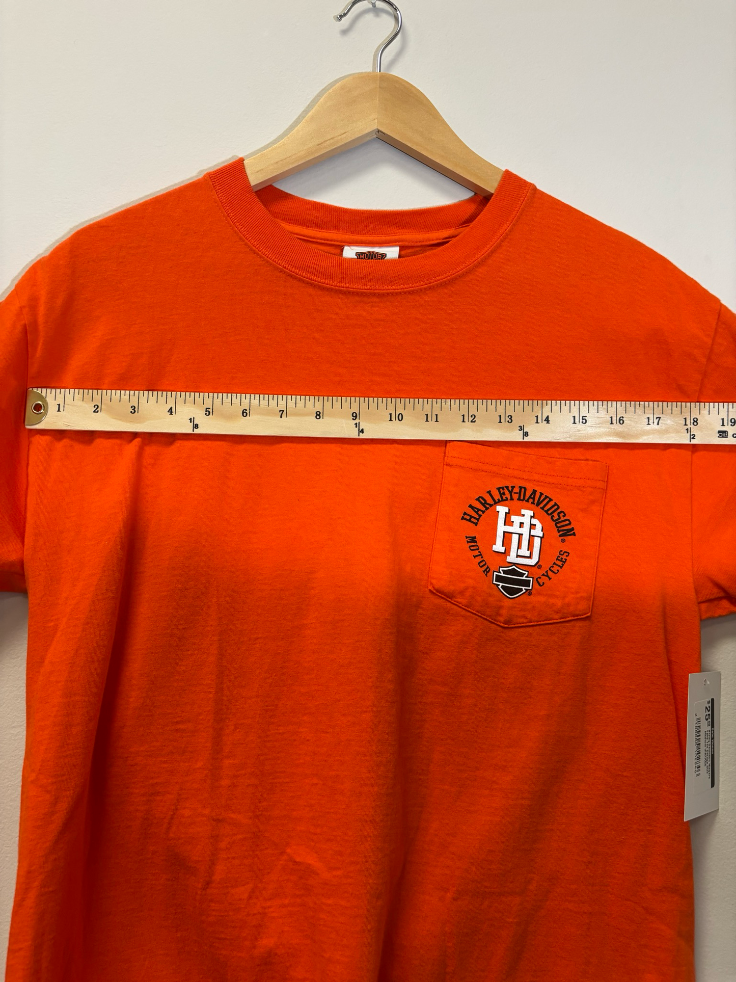 Harley Davidson Niagara Falls Tee Orange Size Medium Vintage