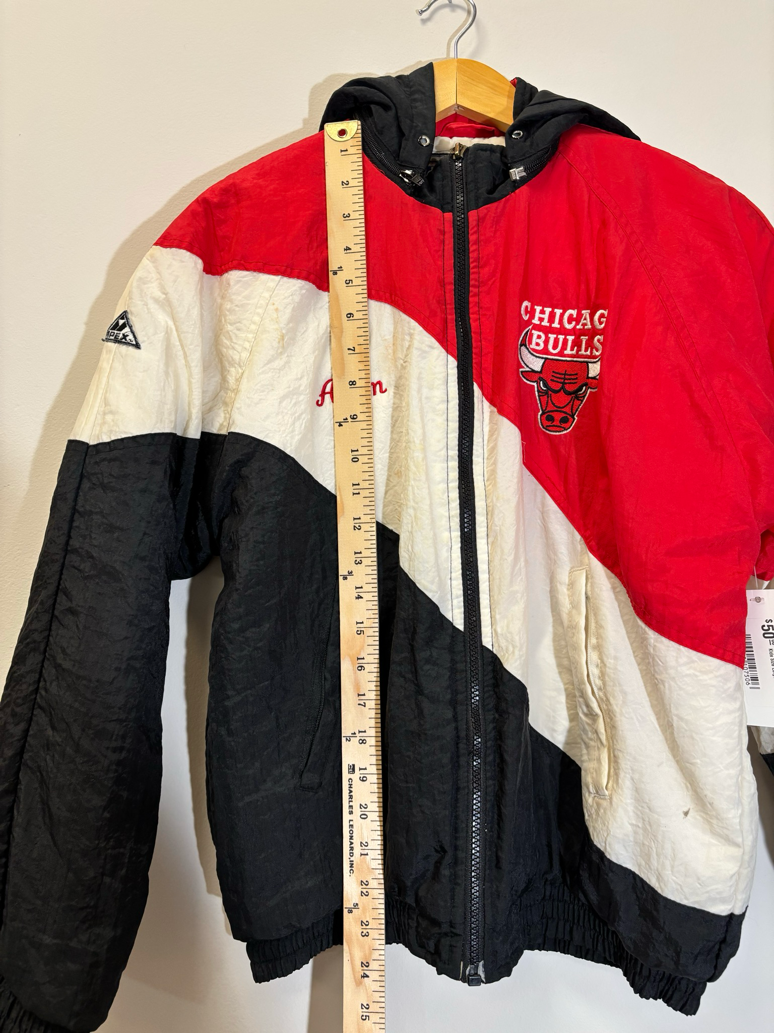 Chicago Bulls Apex Jacket Kids Size Large Vintage