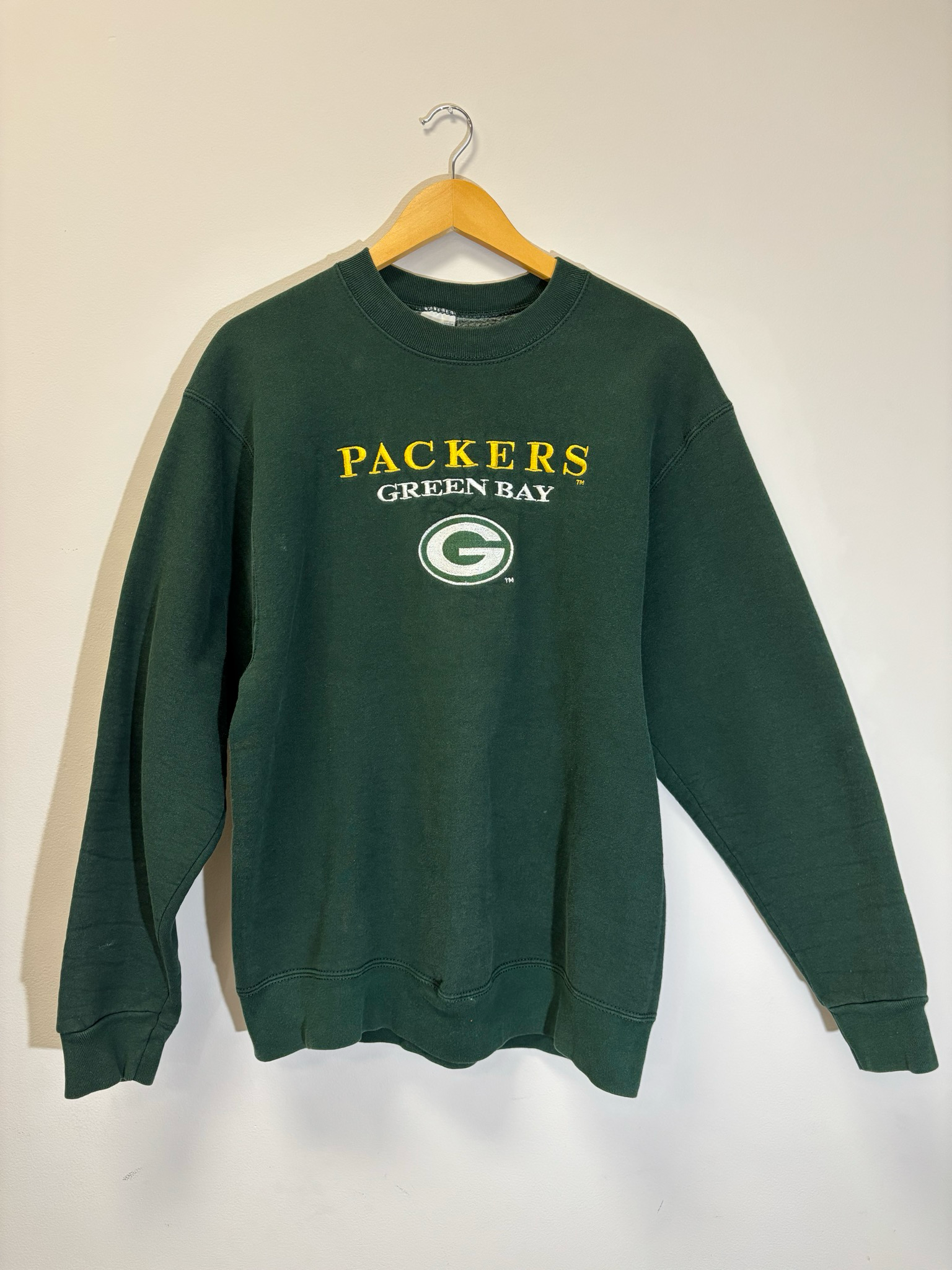 Green Bay Packers Salem Crewneck Green Size Large Vintage