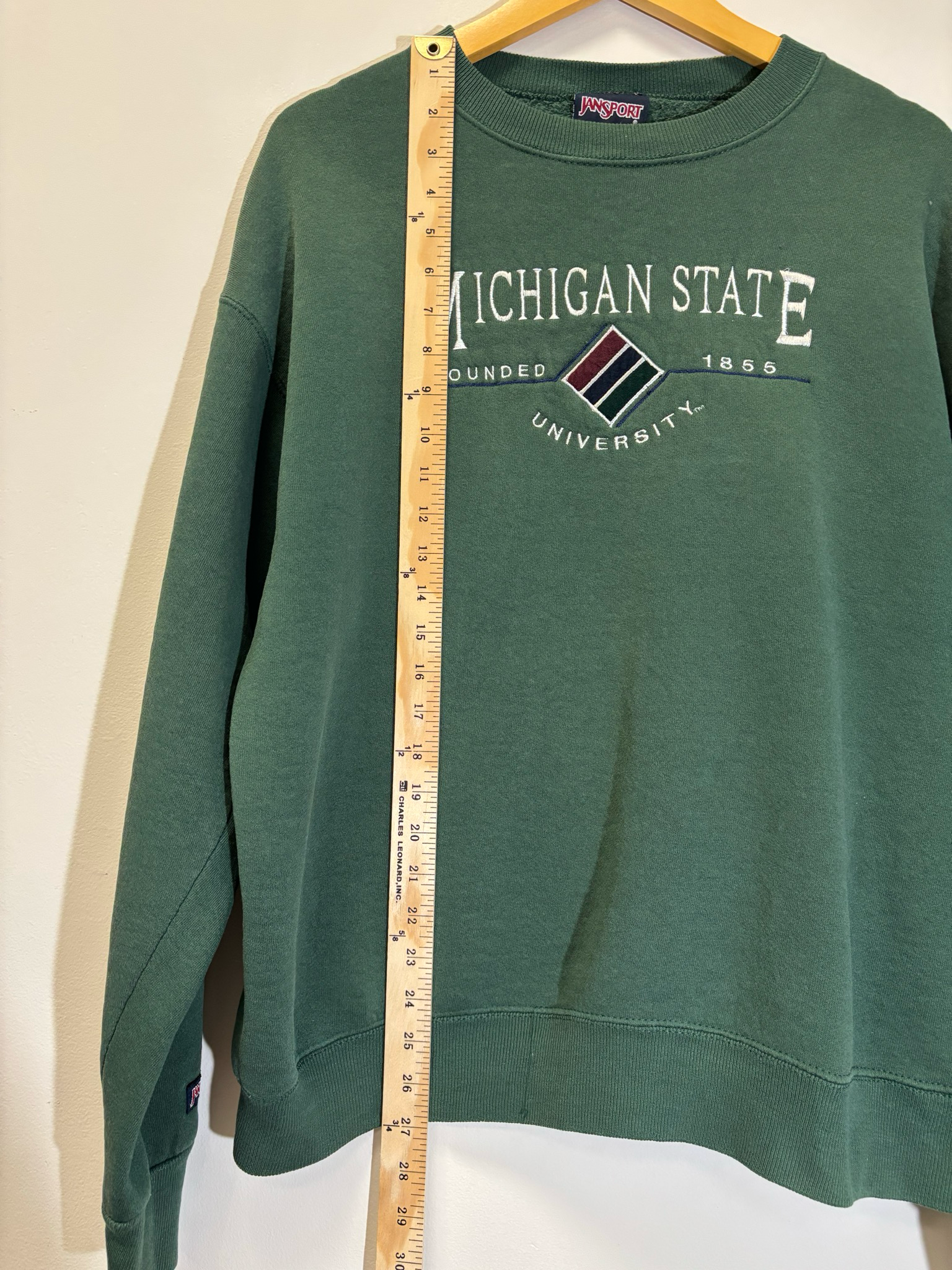 Michigan State Crewneck Green Size Large Vintage