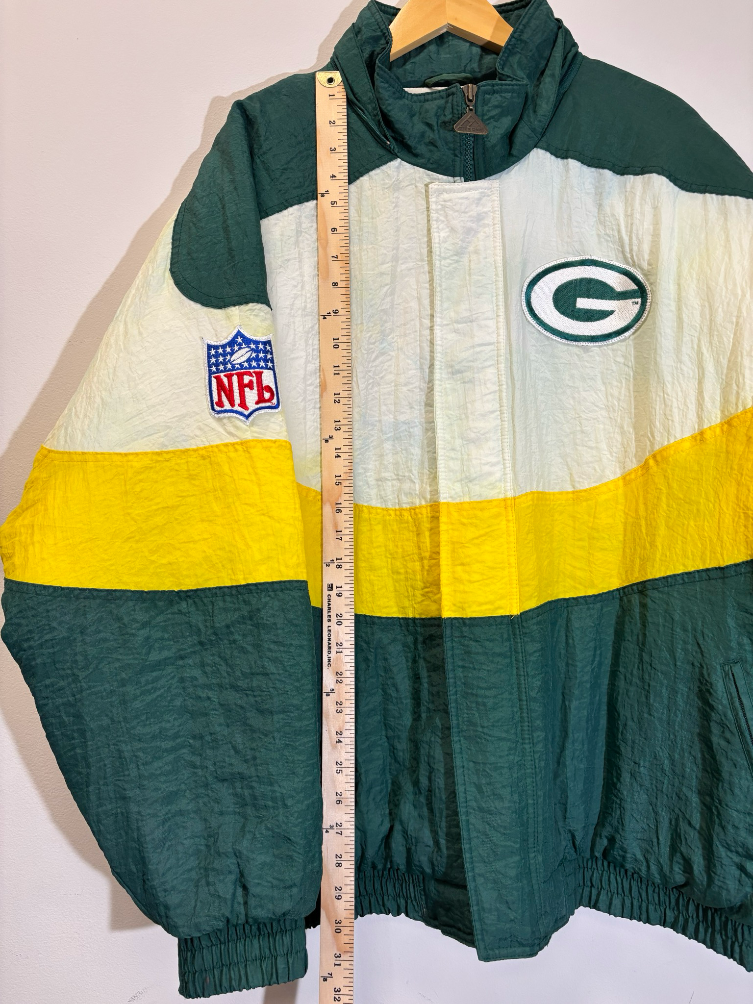 Green Bay Packers Apex Jacket Size XL Vintage