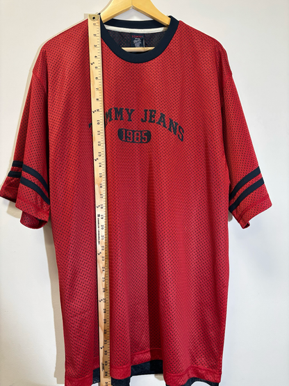 Tommy Jean Jersey Red Size XL Brand New Vintage