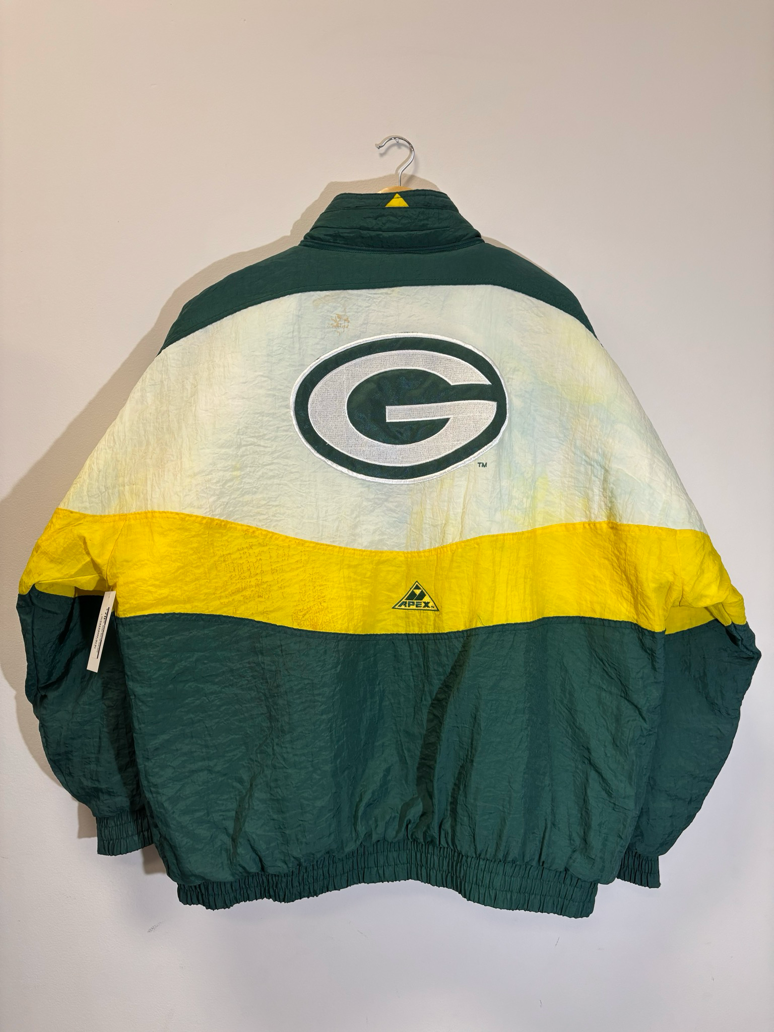 Green Bay Packers Apex Jacket Size XL Vintage