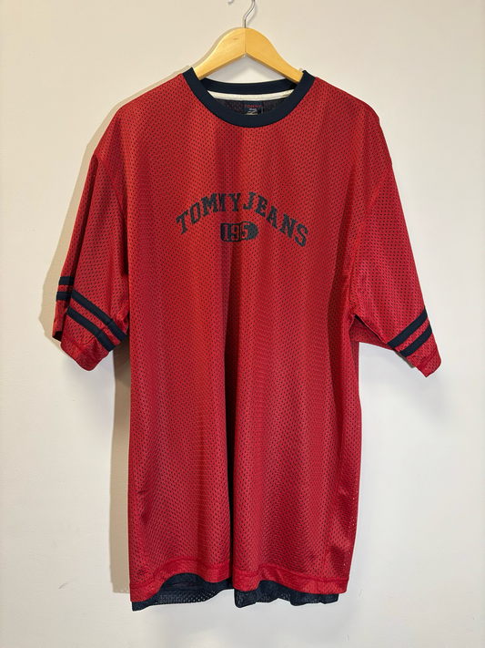 Tommy Jean Jersey Red Size XL Brand New Vintage