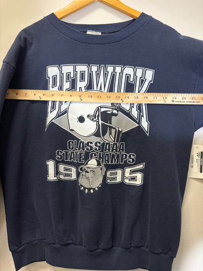 Berwick Football 1995 Crew Neck Navy Size XL Vintage