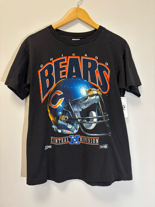 Chicago Bears Salem Tee Black Size Medium Vintage