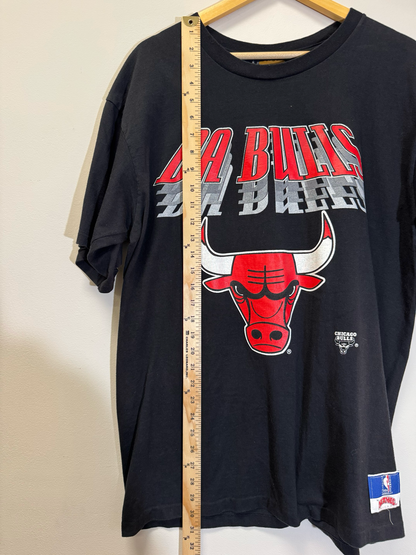 Da Bulls Nutmeg Tee Black Size Large Vintage