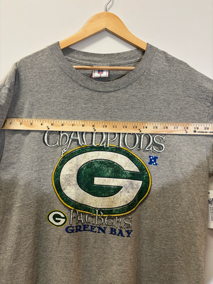 Packers 2002 NFC Champs Tee Grey Size XL Vintage