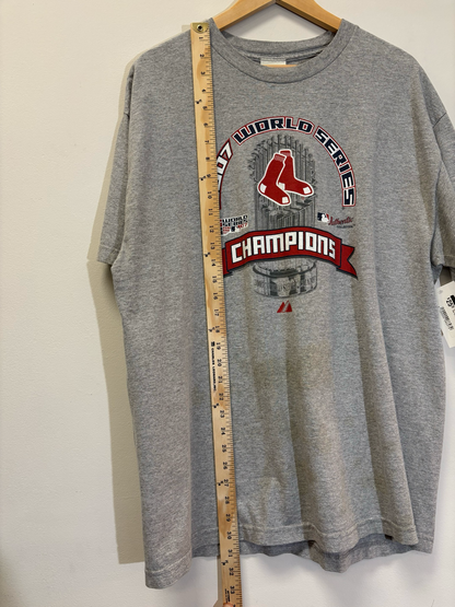 Red Sox 2007 World Series Tee Grey Size XL Vintage