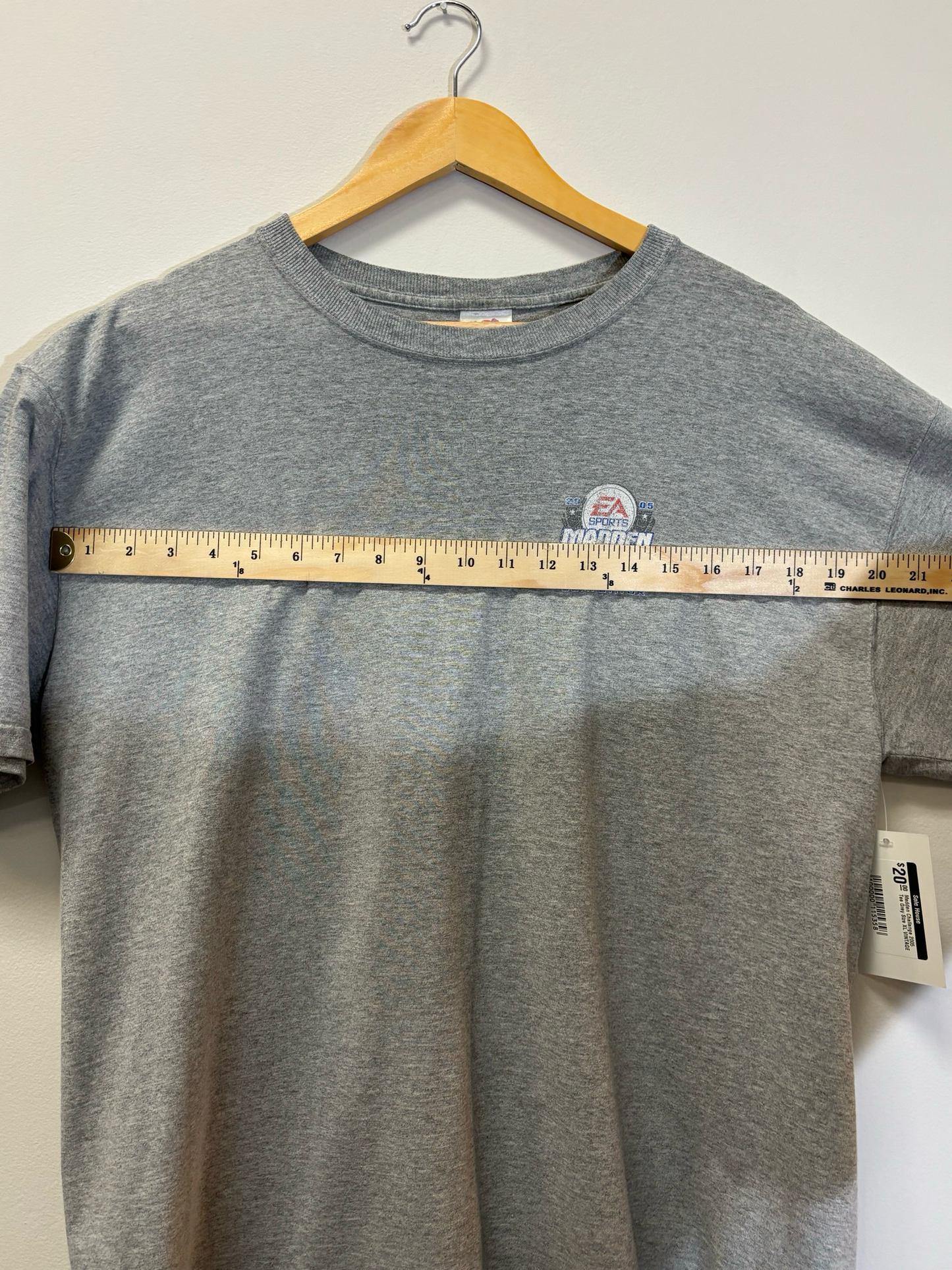 Madden Challenge 2005 Tee Grey Size XL Vintage