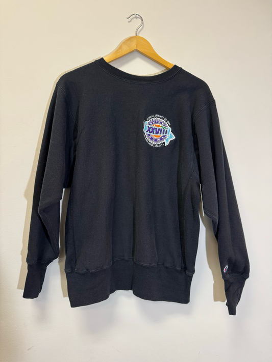 Super Bowl 1994 Crew Neck Black Size Large Vintage