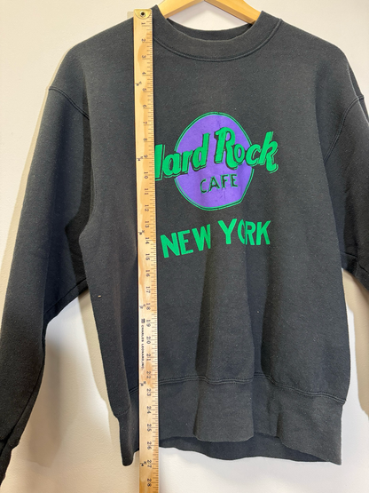 Hard Rock Cafe New York Crewneck Black Size Medium Vintage
