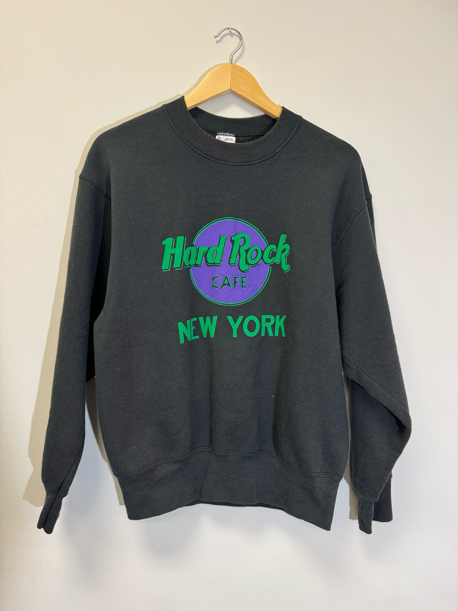 Hard Rock Cafe New York Crewneck Black Size Medium Vintage
