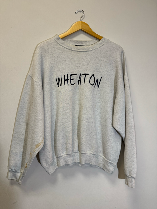 Wheaton Crew Neck Grey Size XL Vintage