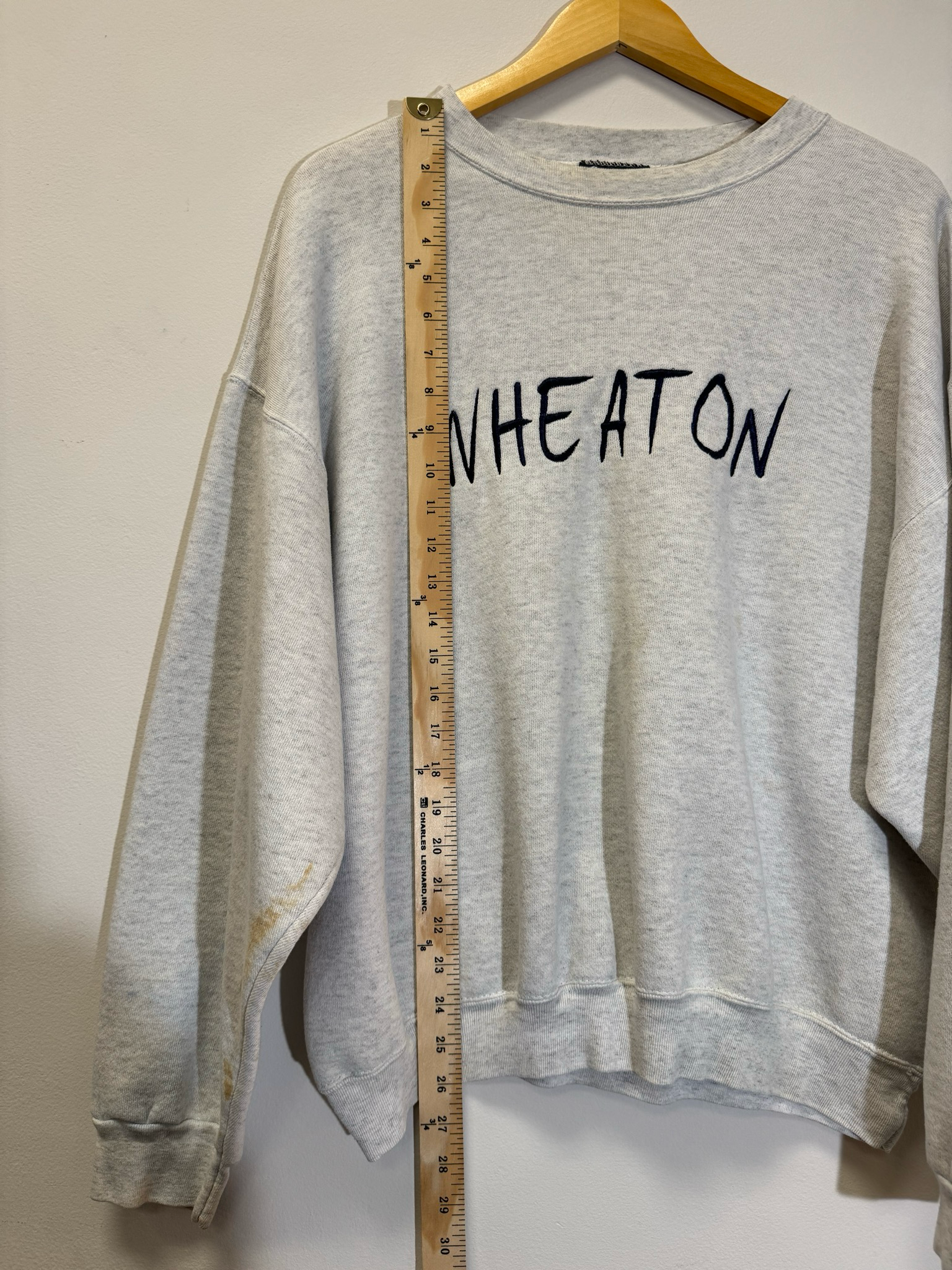 Wheaton Crew Neck Grey Size XL Vintage