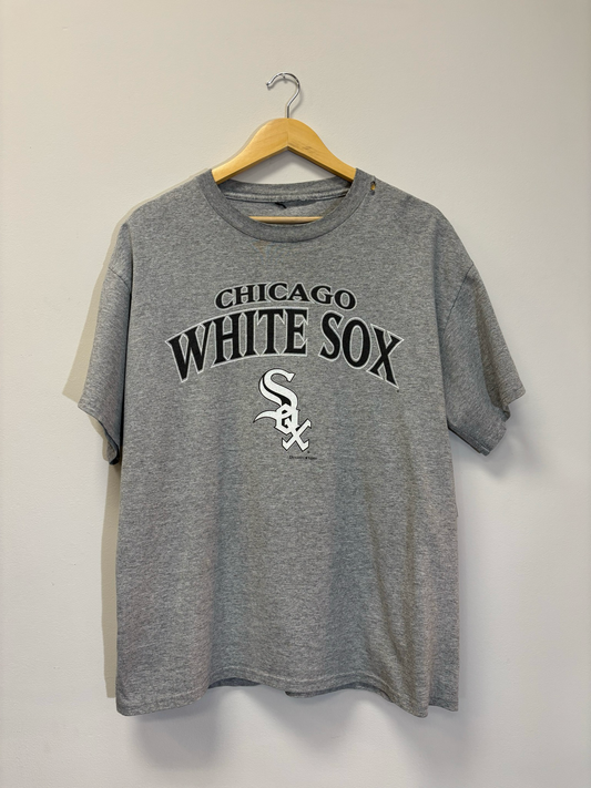 White Sox Tee Grey Size Large Vintage