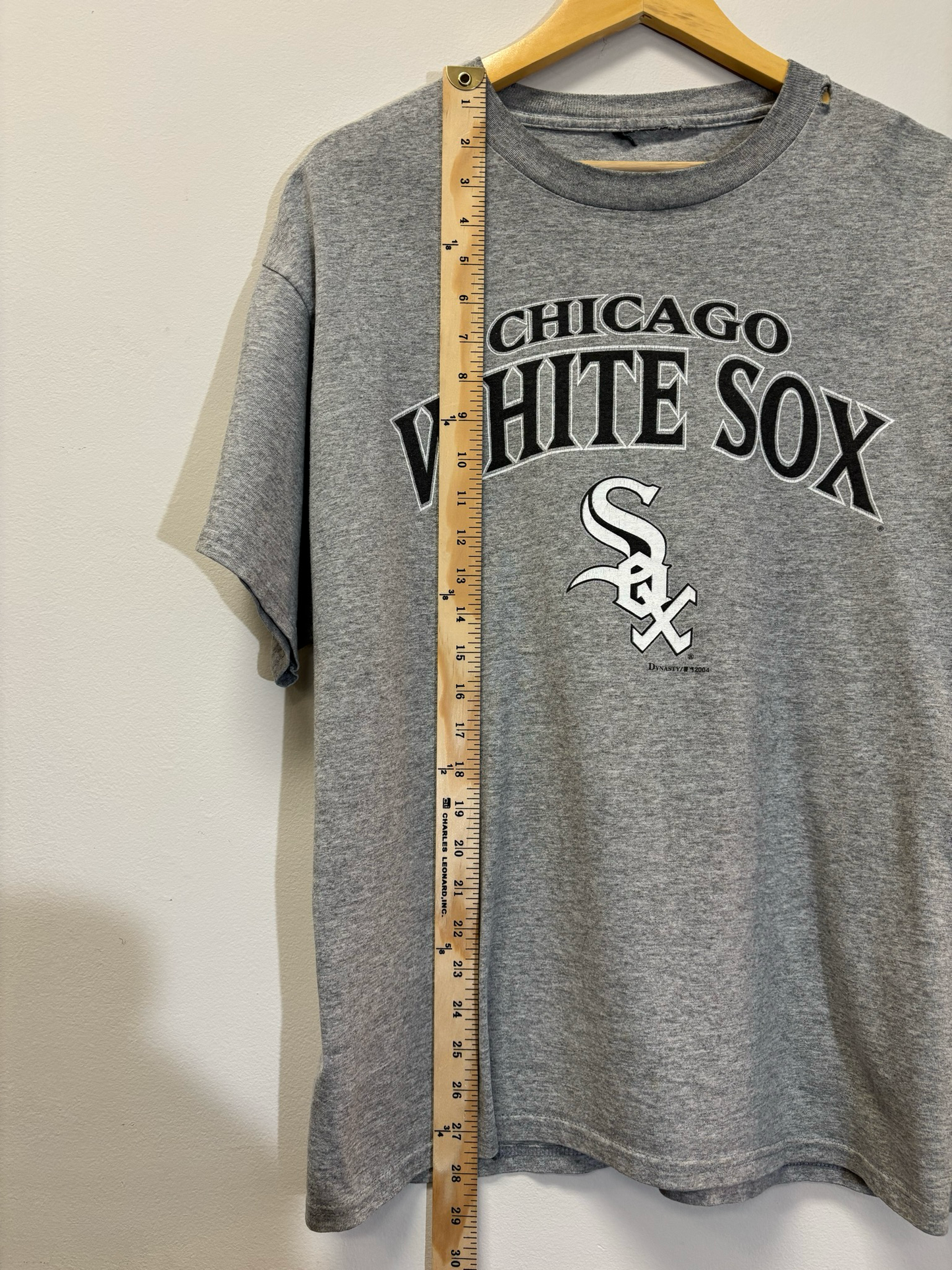 White Sox Tee Grey Size Large Vintage