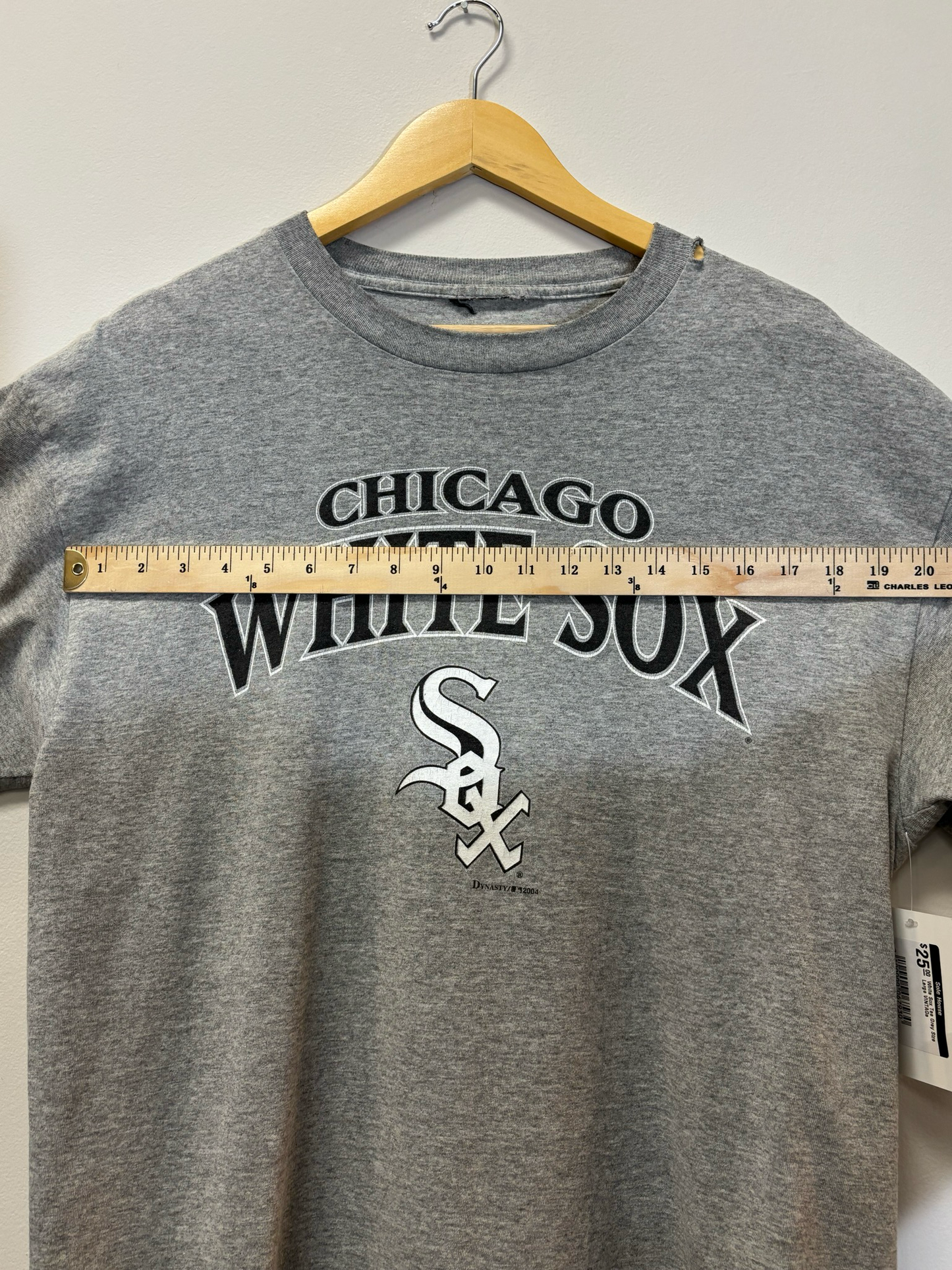 White Sox Tee Grey Size Large Vintage