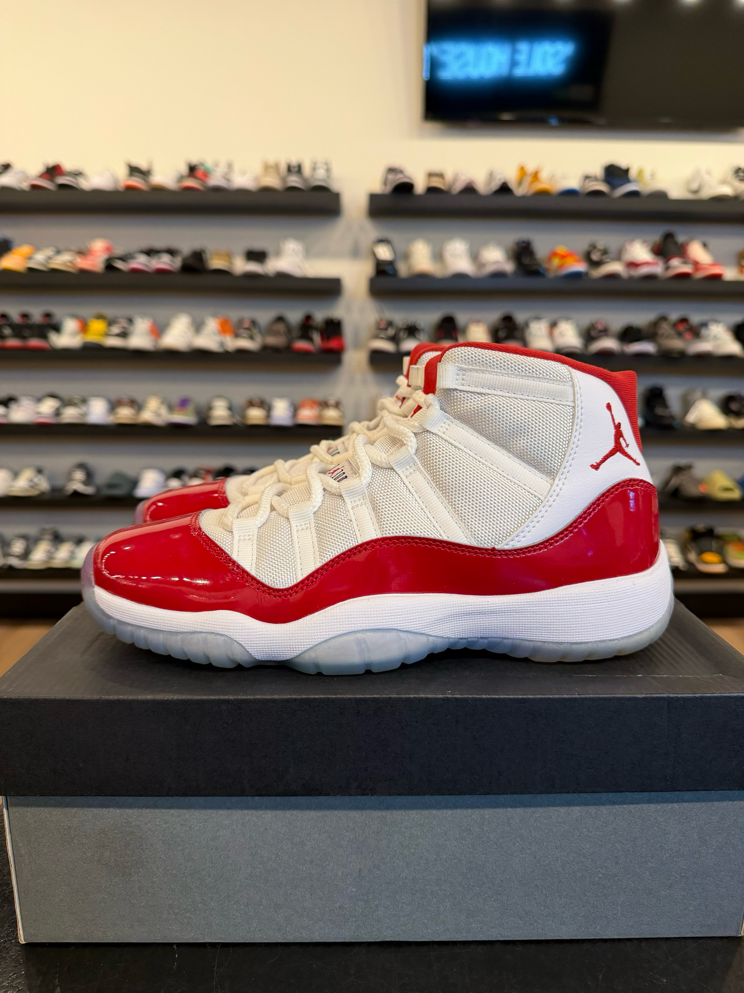 Jordan 11 Cherry Size 7Y (8.5W) Pre-Owned (A)