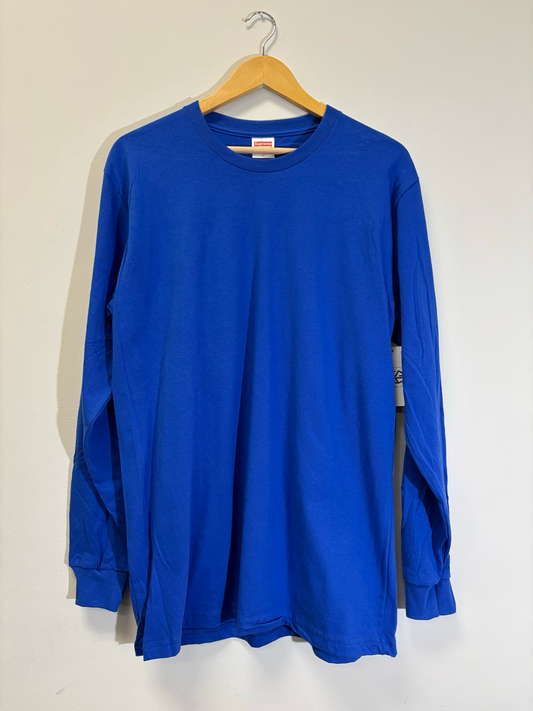 Supreme Blank Long Sleeve Royal Size Large Brand New