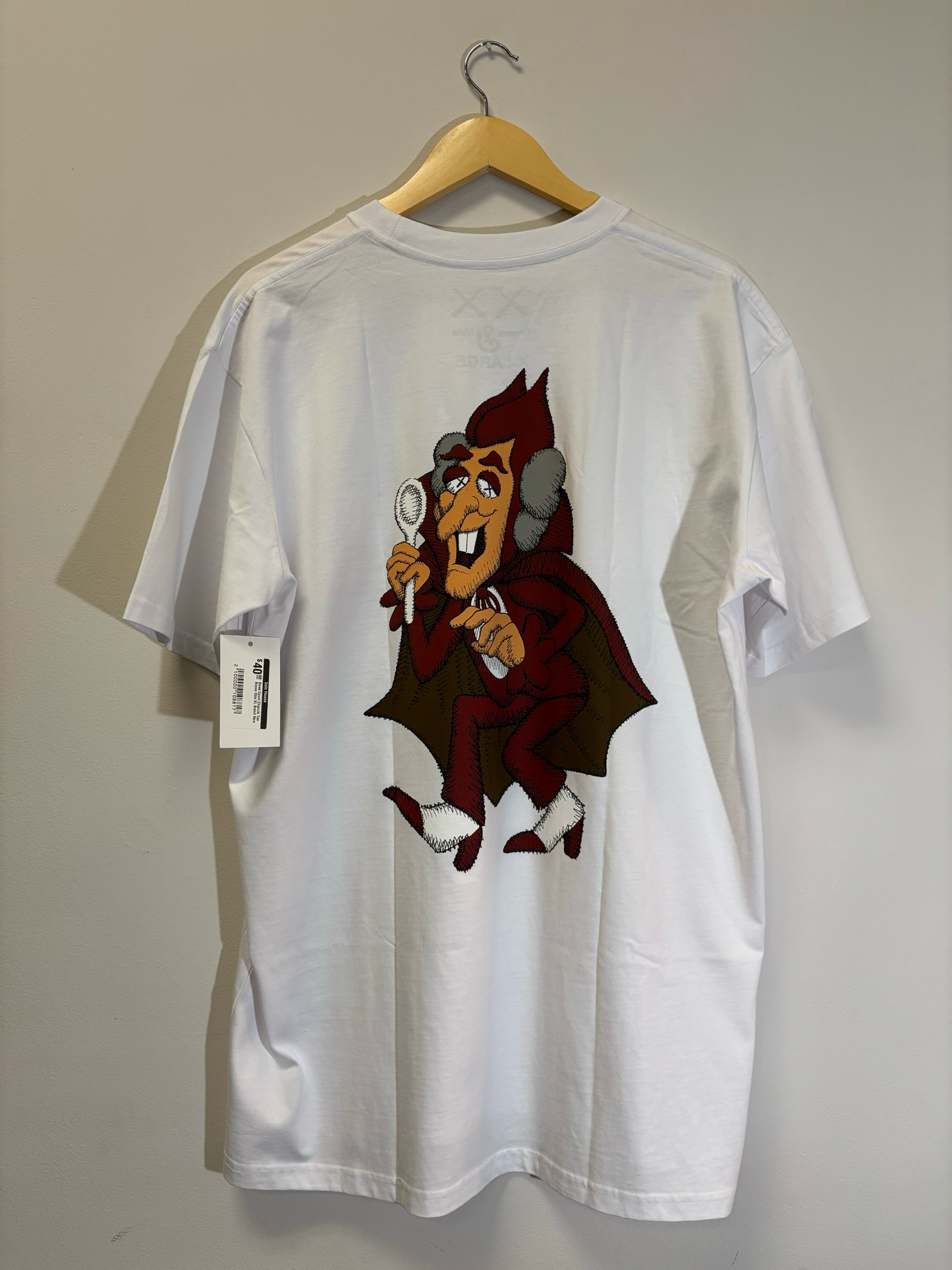 KAWS Count Chocula Tee White Size XL Brand New