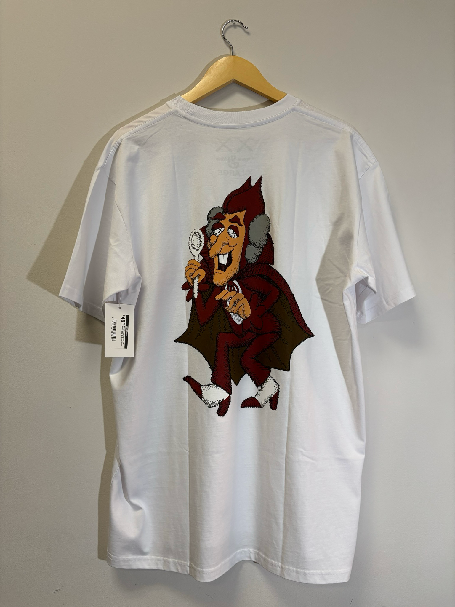 KAWS Count Chocula Tee White Size XL Brand New