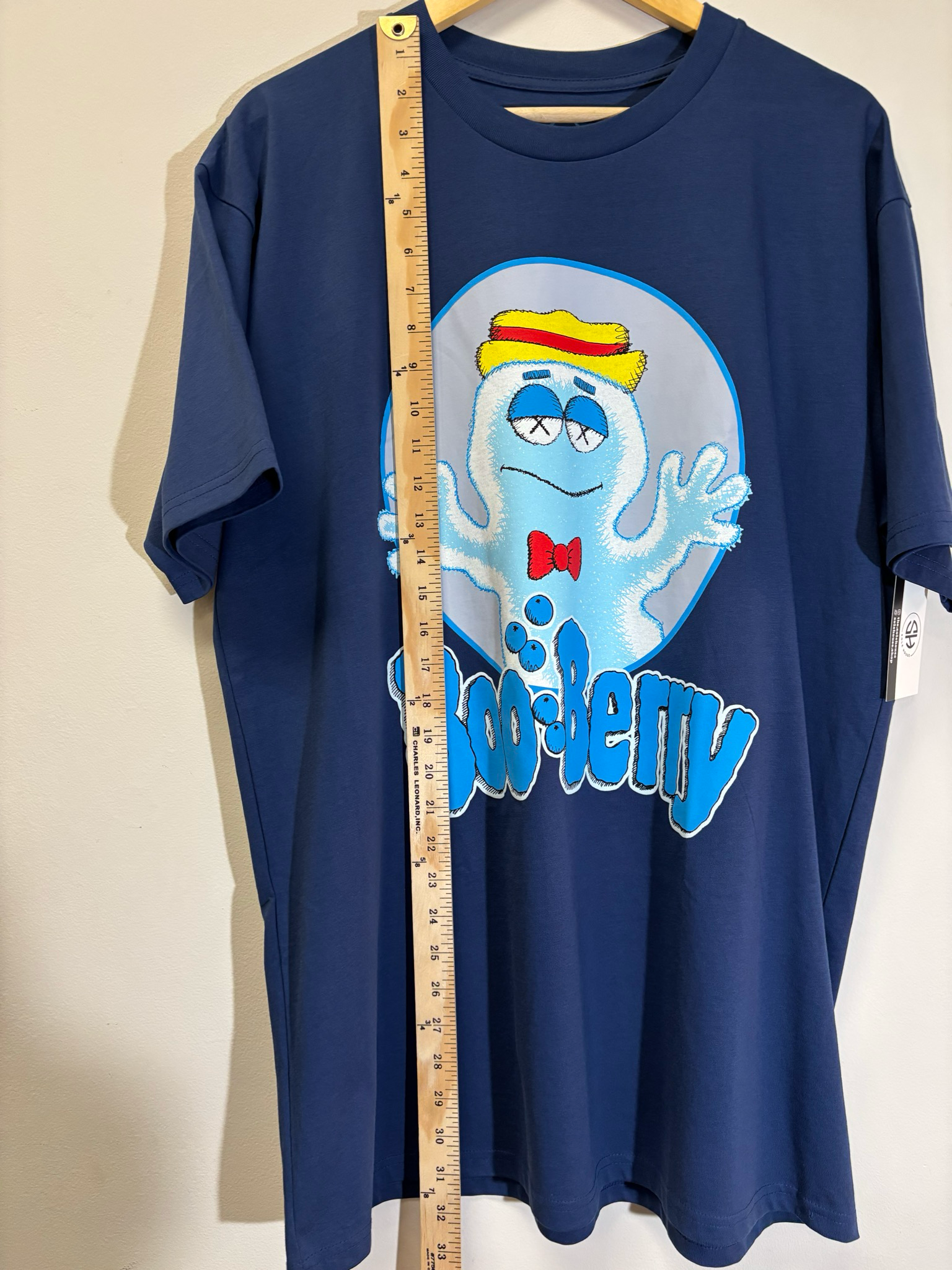 KAWS Boo Berry Tee Navy Size XL Brand New