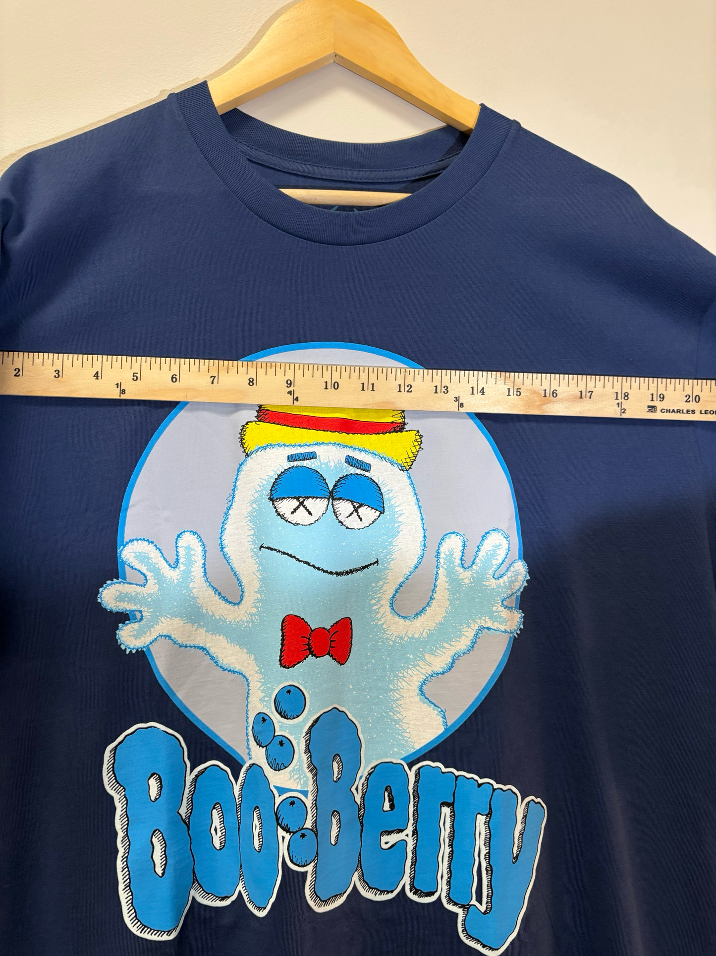 KAWS Boo Berry Tee Navy Size XL Brand New