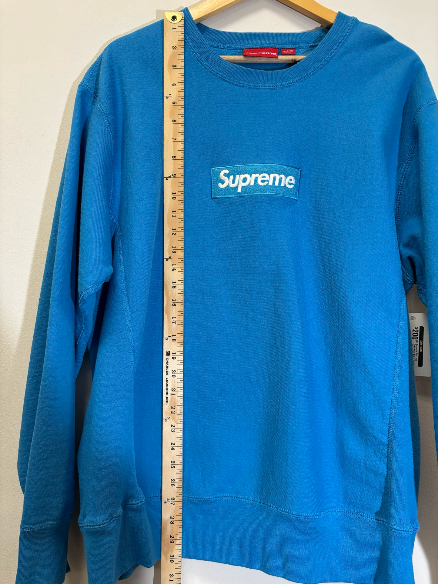 Supreme Box Logo Crew Neck Bright Royal Size XL Pre-Owned