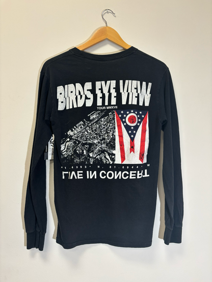 Travis Scott Black White Tee Long Sleeve Size Small Pre-Owned