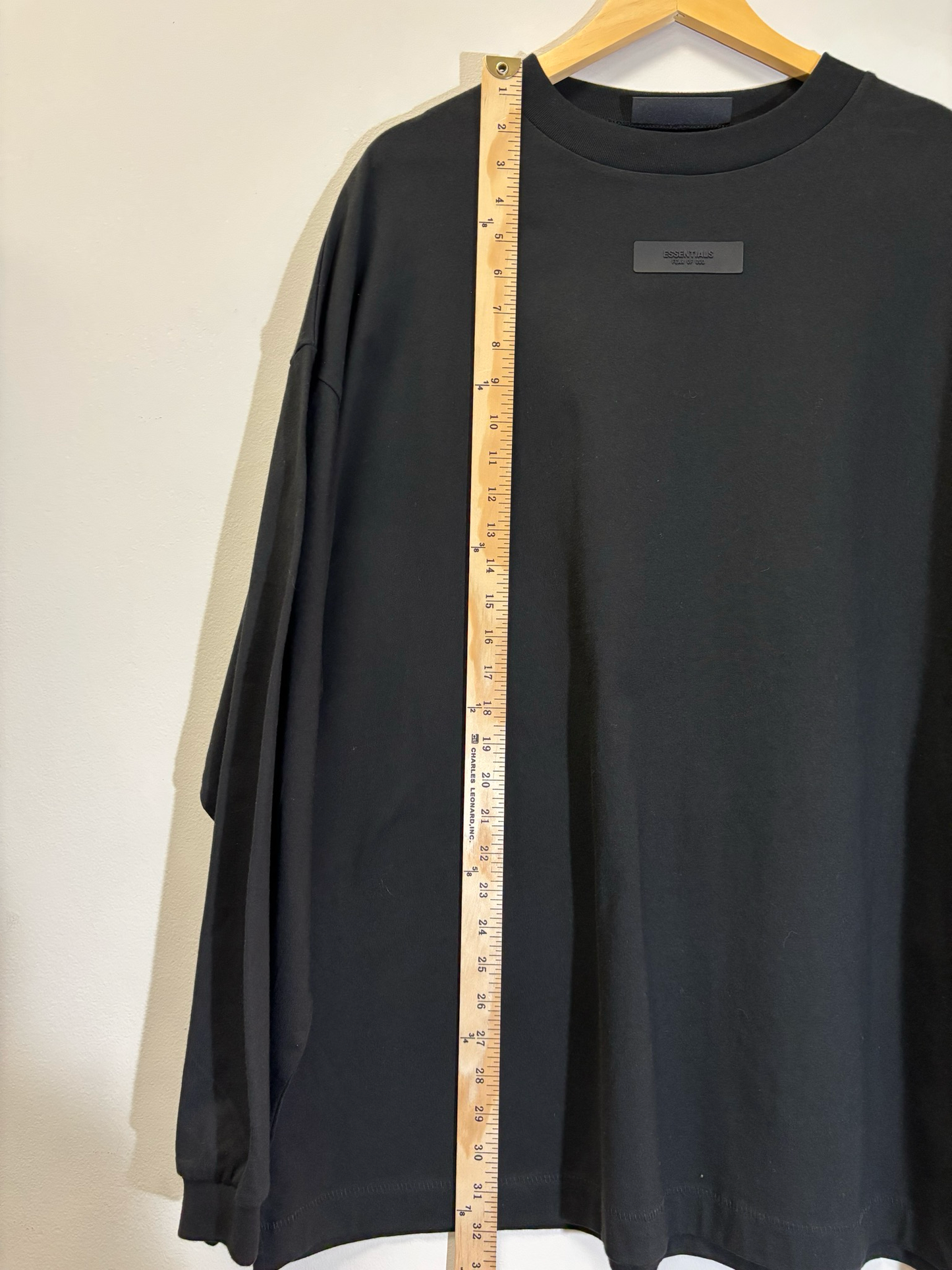 Fear Of God Essentials Long Sleeve Black Size Medium Brand New