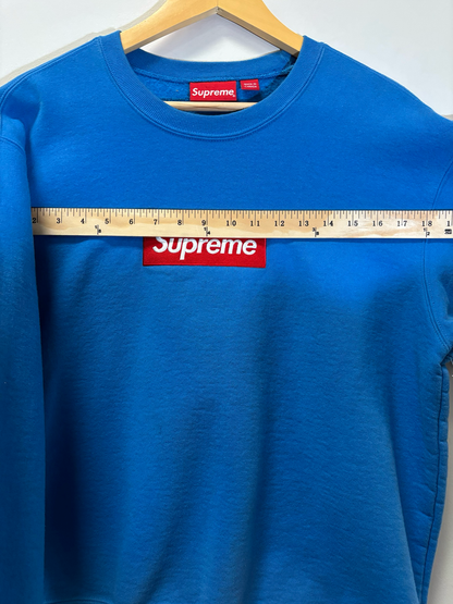 Supreme Crew Neck Box Logo Bright Royal Size Small Pre-Owned