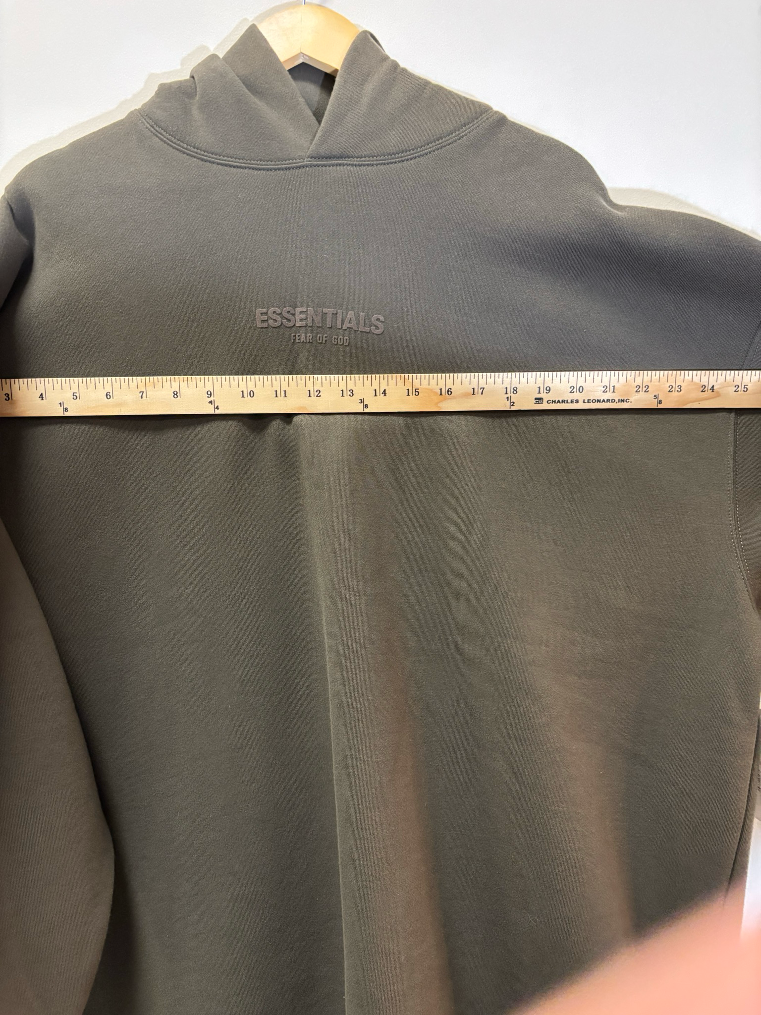 Fear Of God Essentials Hoodie Off Black Relaxed Size XL