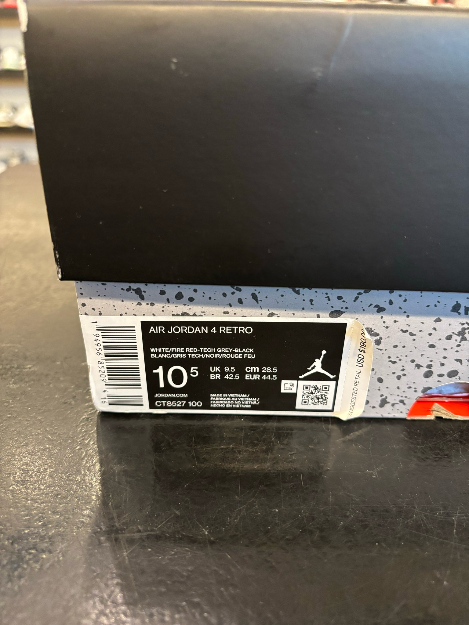 Jordan 4 White Oreo Size 10.5 Brand New (Replacement Box)