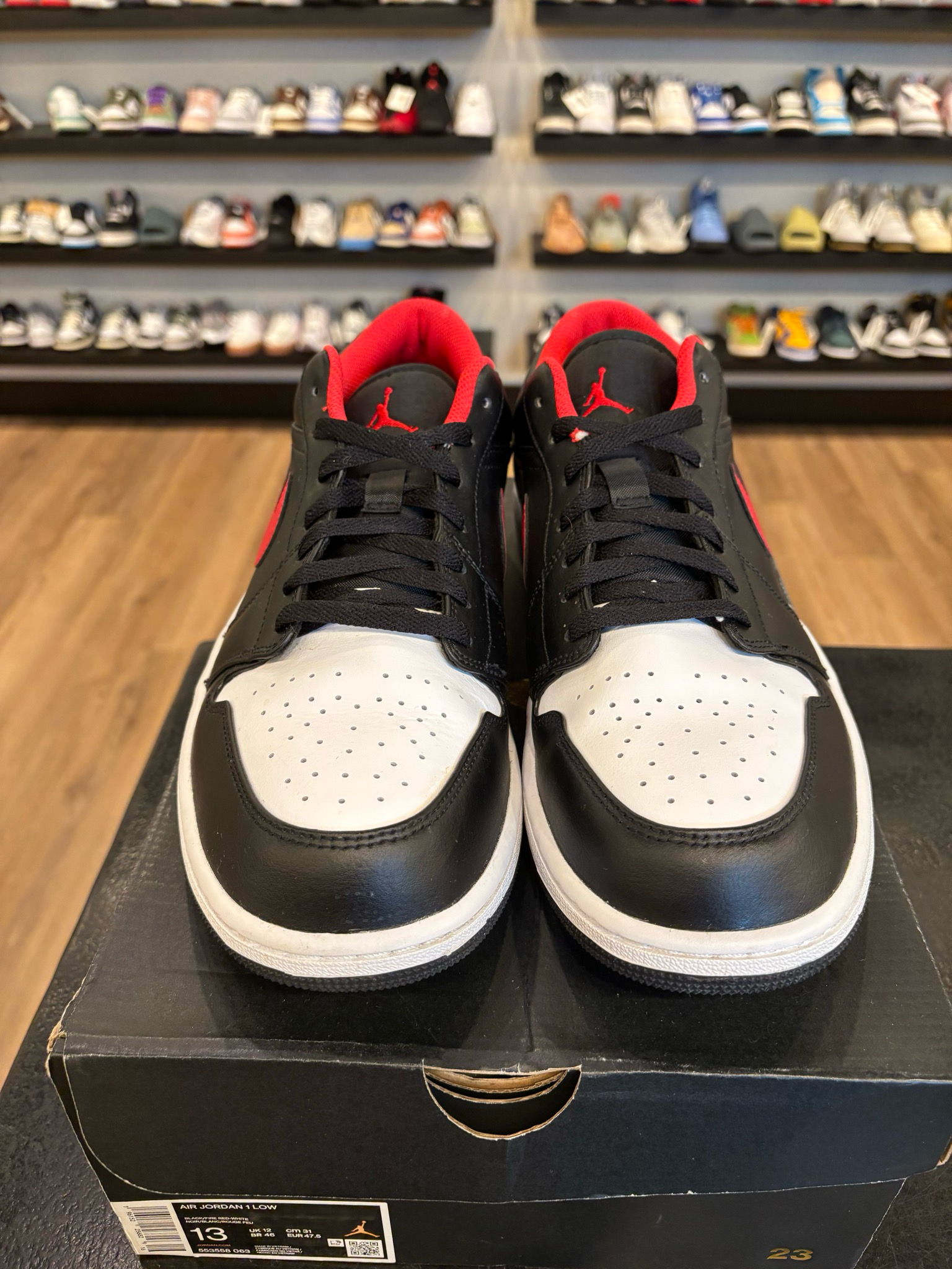 Jordan 1 Low White Toe Size 13 Pre-Owned