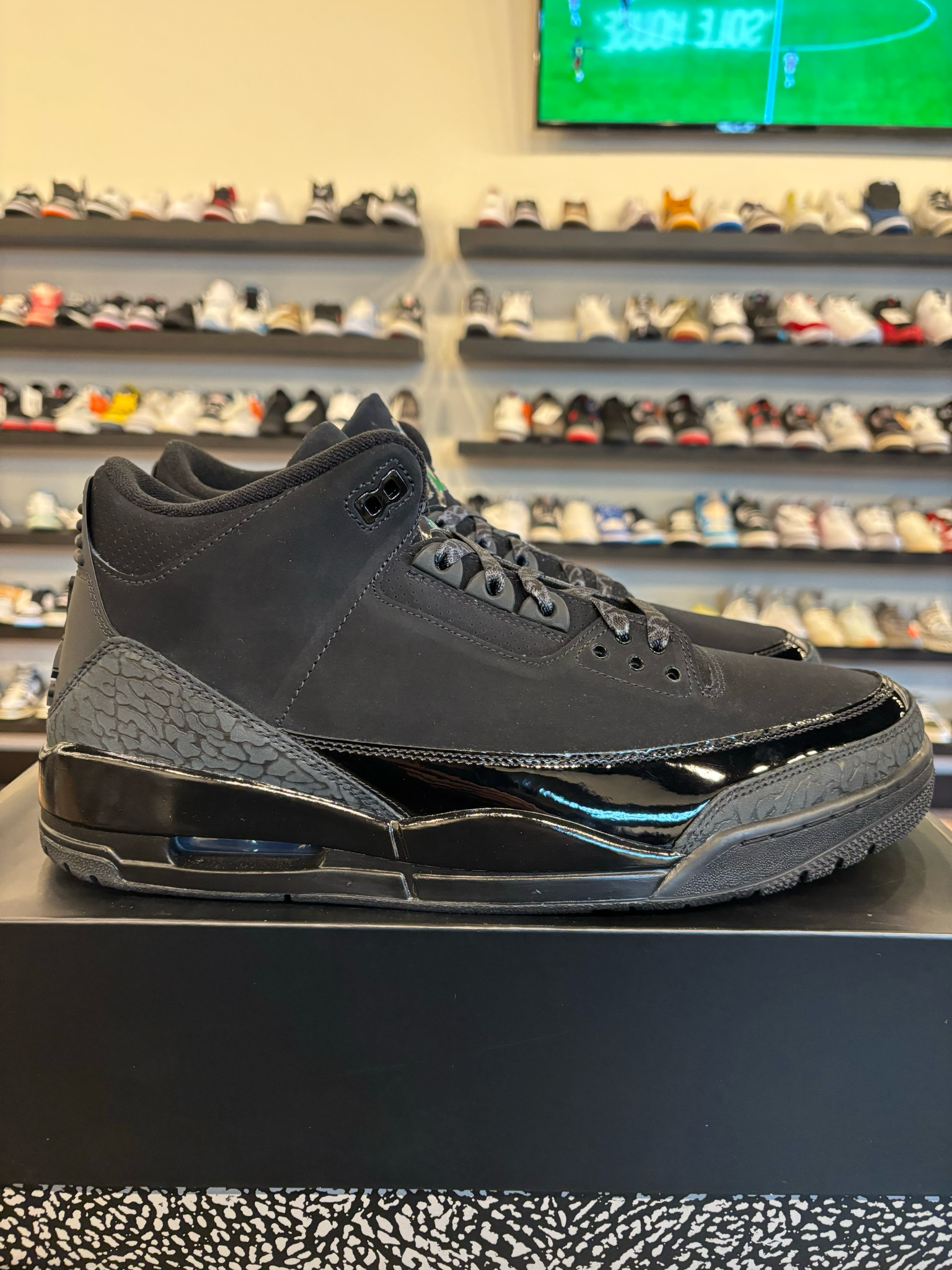 Jordan 3 Black Cat 2025 Size 13 Brand New
