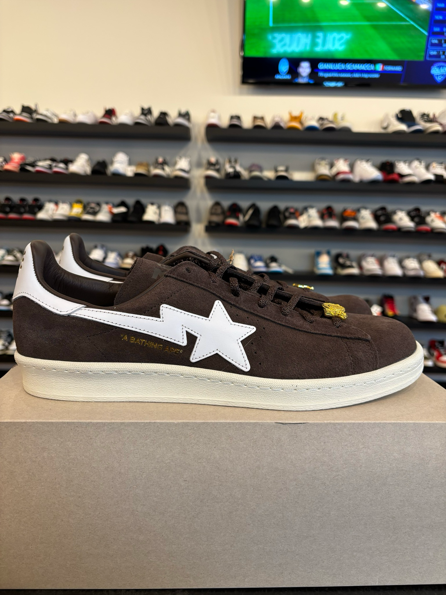 Adidas Campus Bape Brown Size 13 Brand New