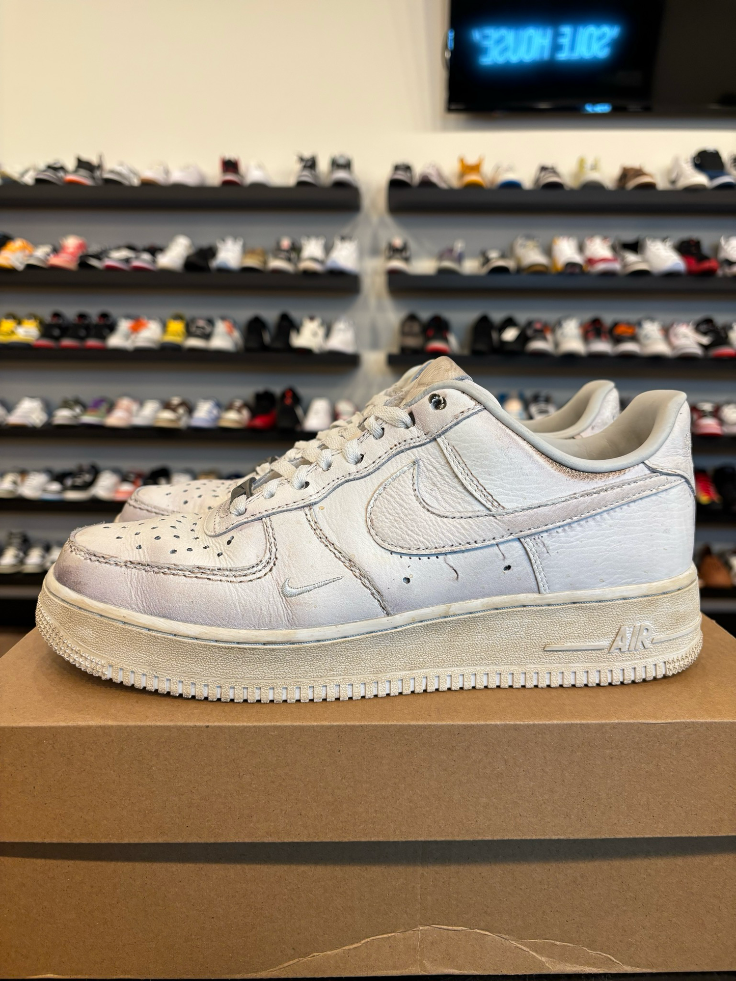 Nike Air Force 1 Low SWOOSH Dirty Size 9.5 Pre-Owned