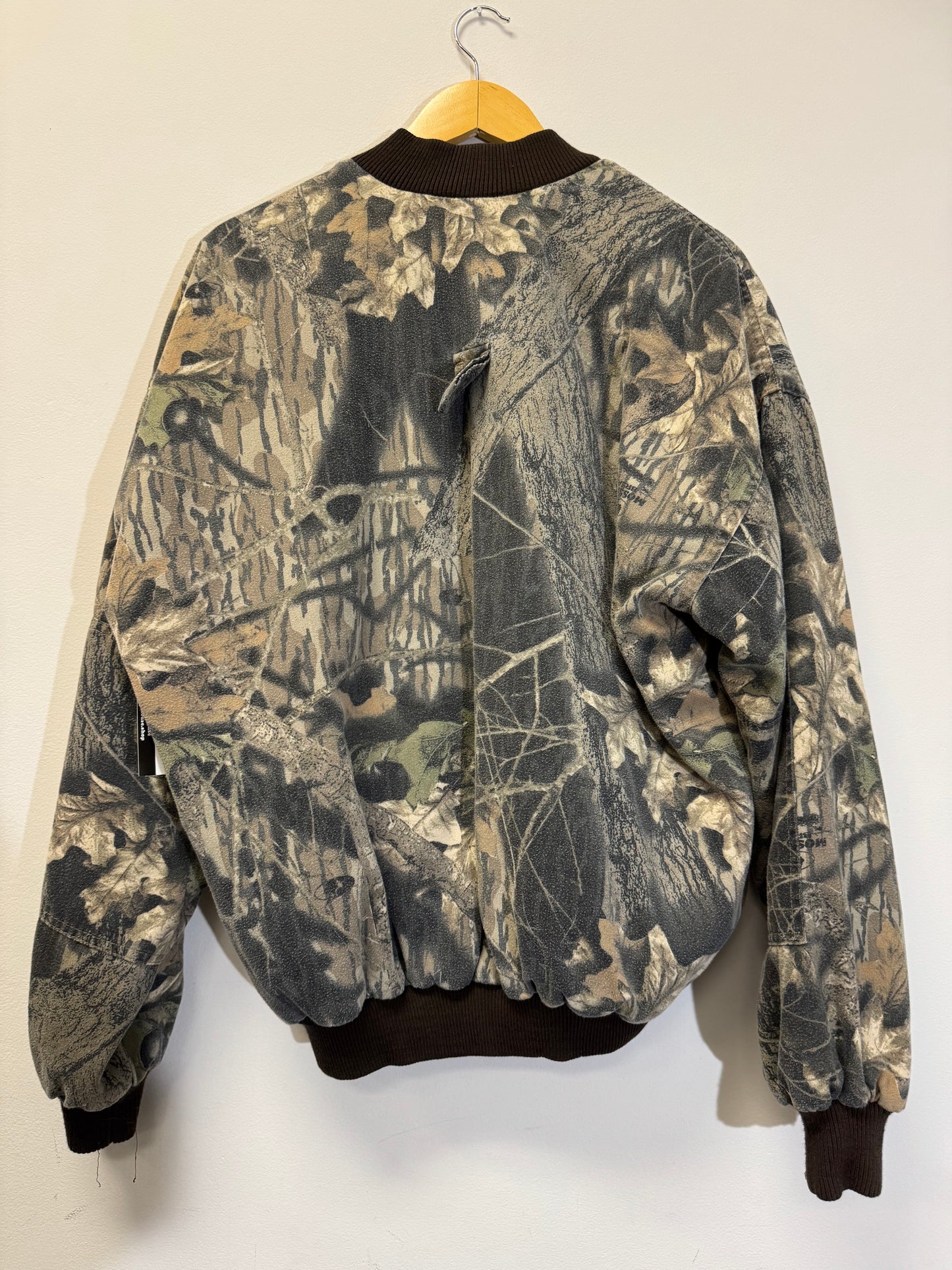 Cabellas Camo Zip-Up Jacket Size Large Vintage