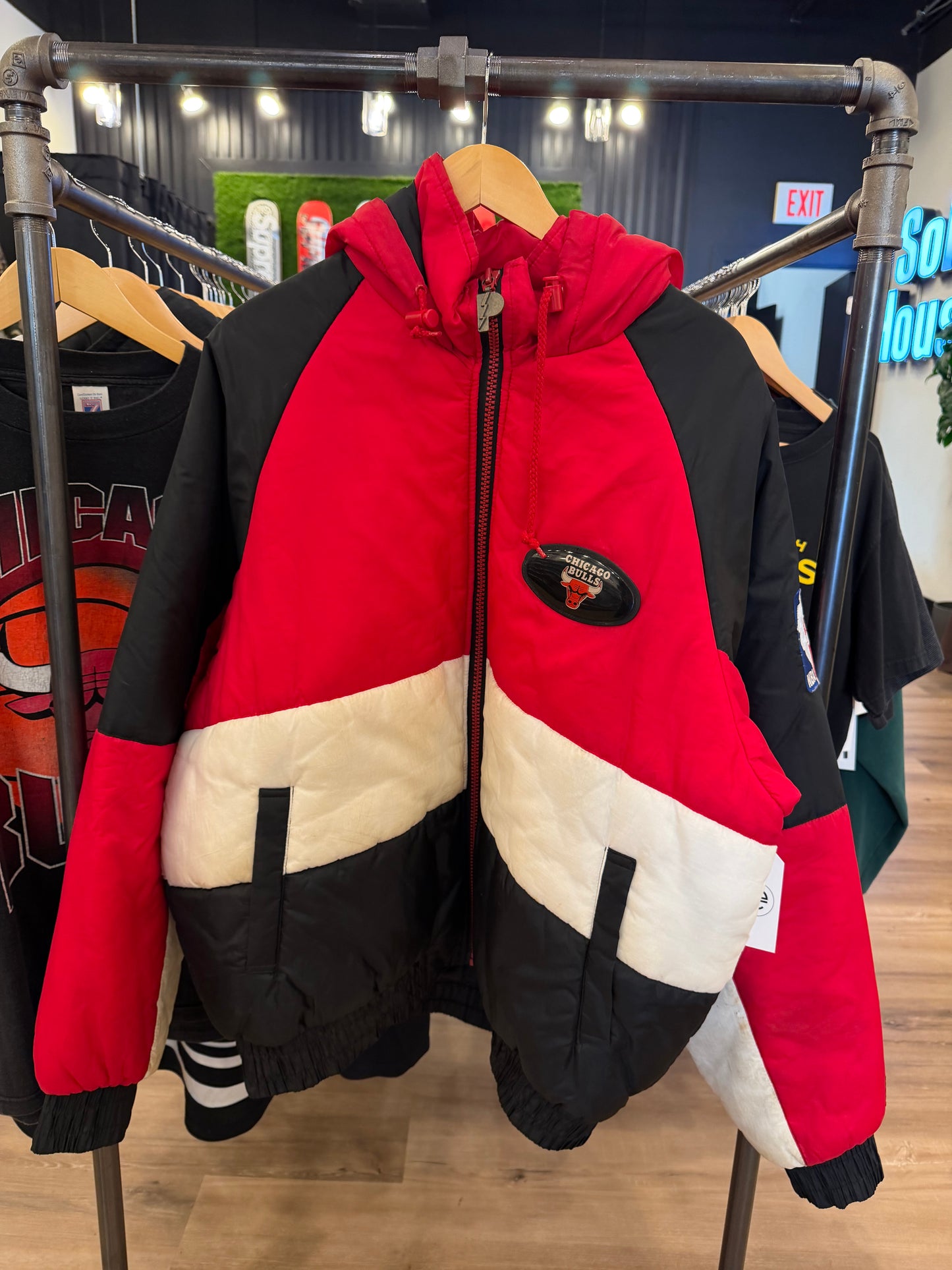 Chicago Bulls Puffer Jacket Size XL VINTAGE
