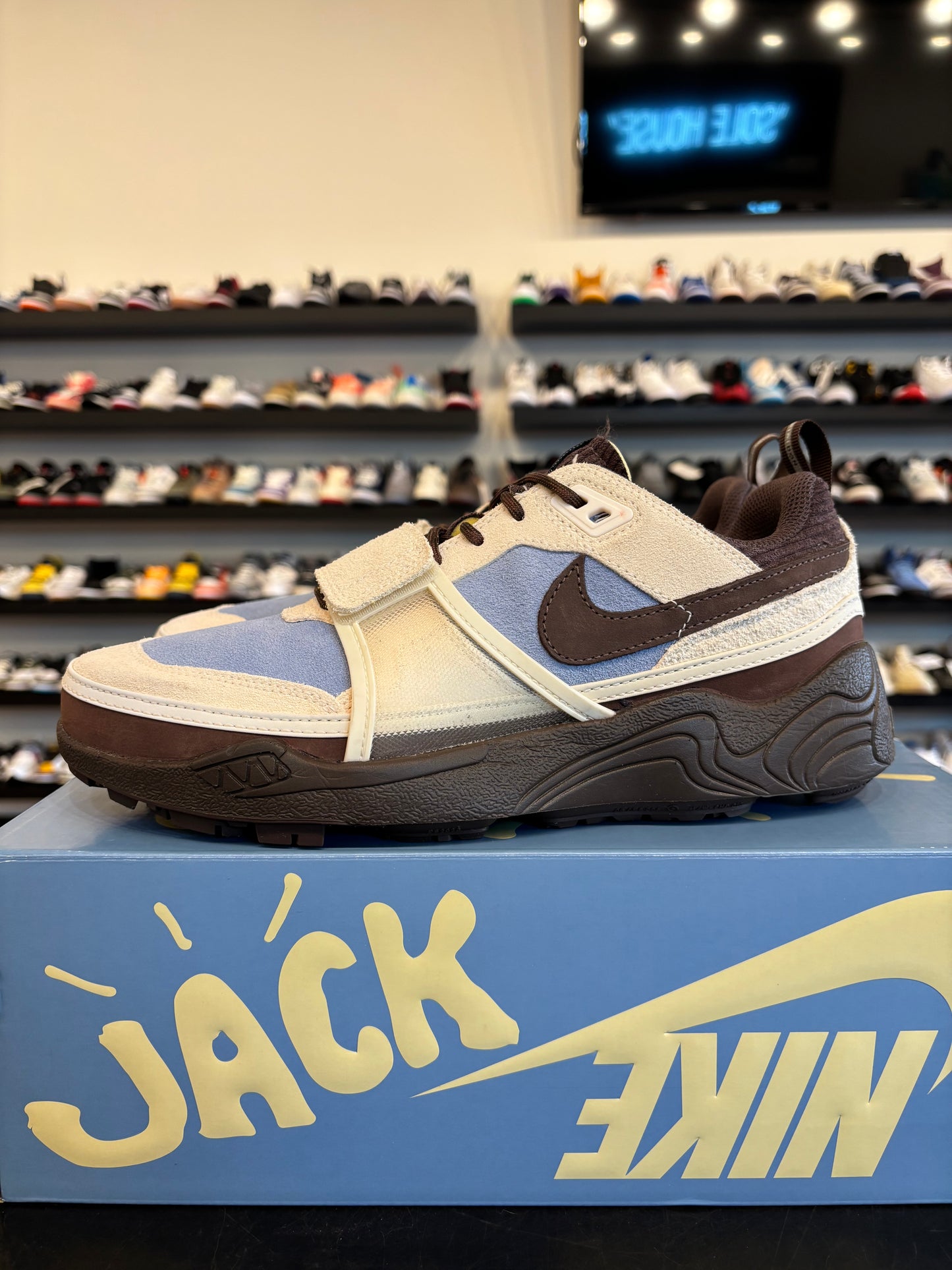 Nike Zoom Field Jaxx Travis Scott Leche Blue Size 9.5 Pre-Owned