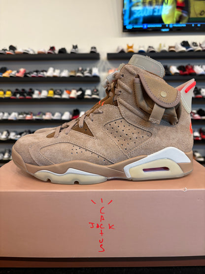 Jordan 6 Travis Scott British Khaki Size 9 Pre-Owned