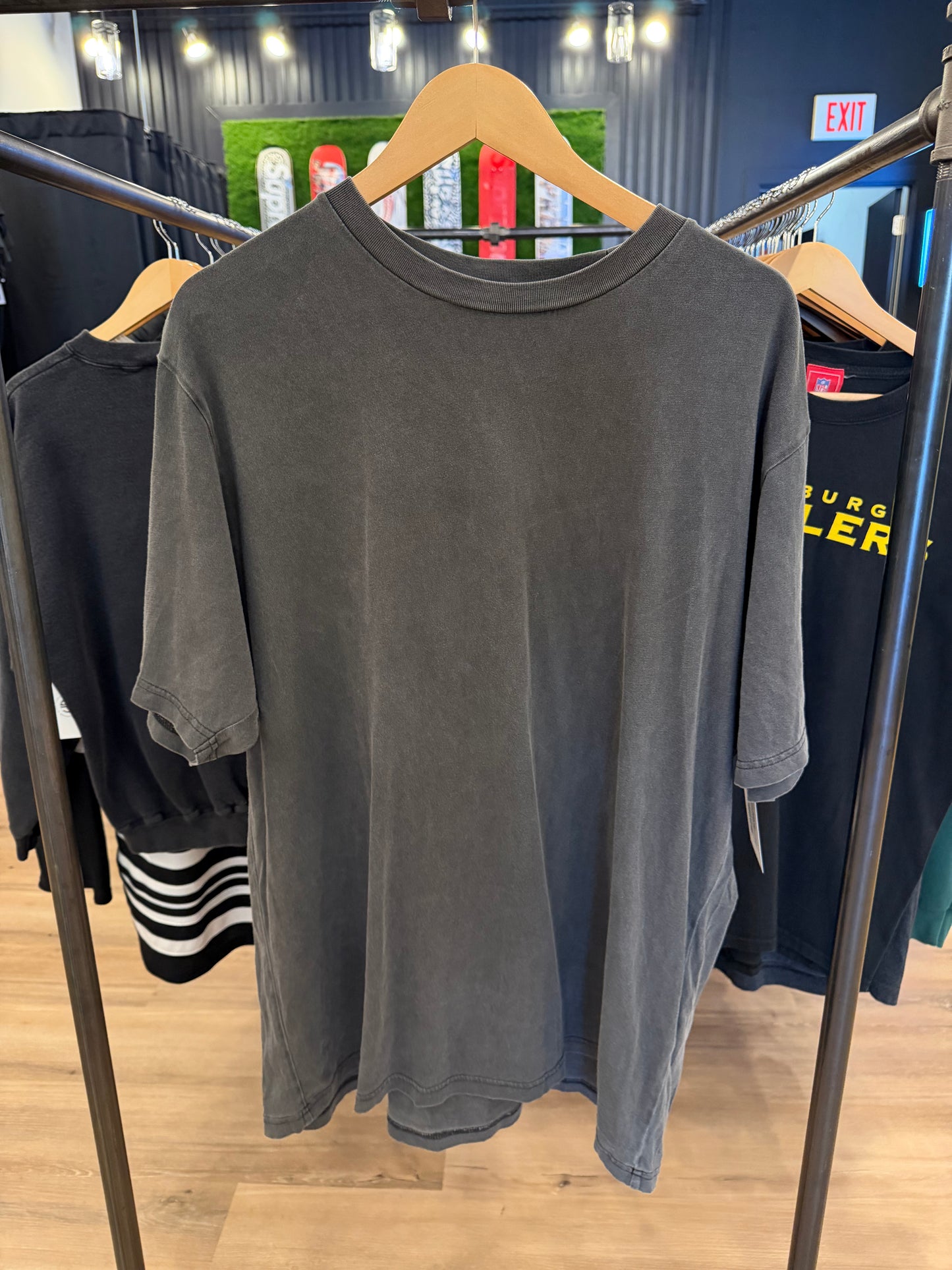 Supreme Back Logo Tee Arch Grey Size XL Pre-Owned
