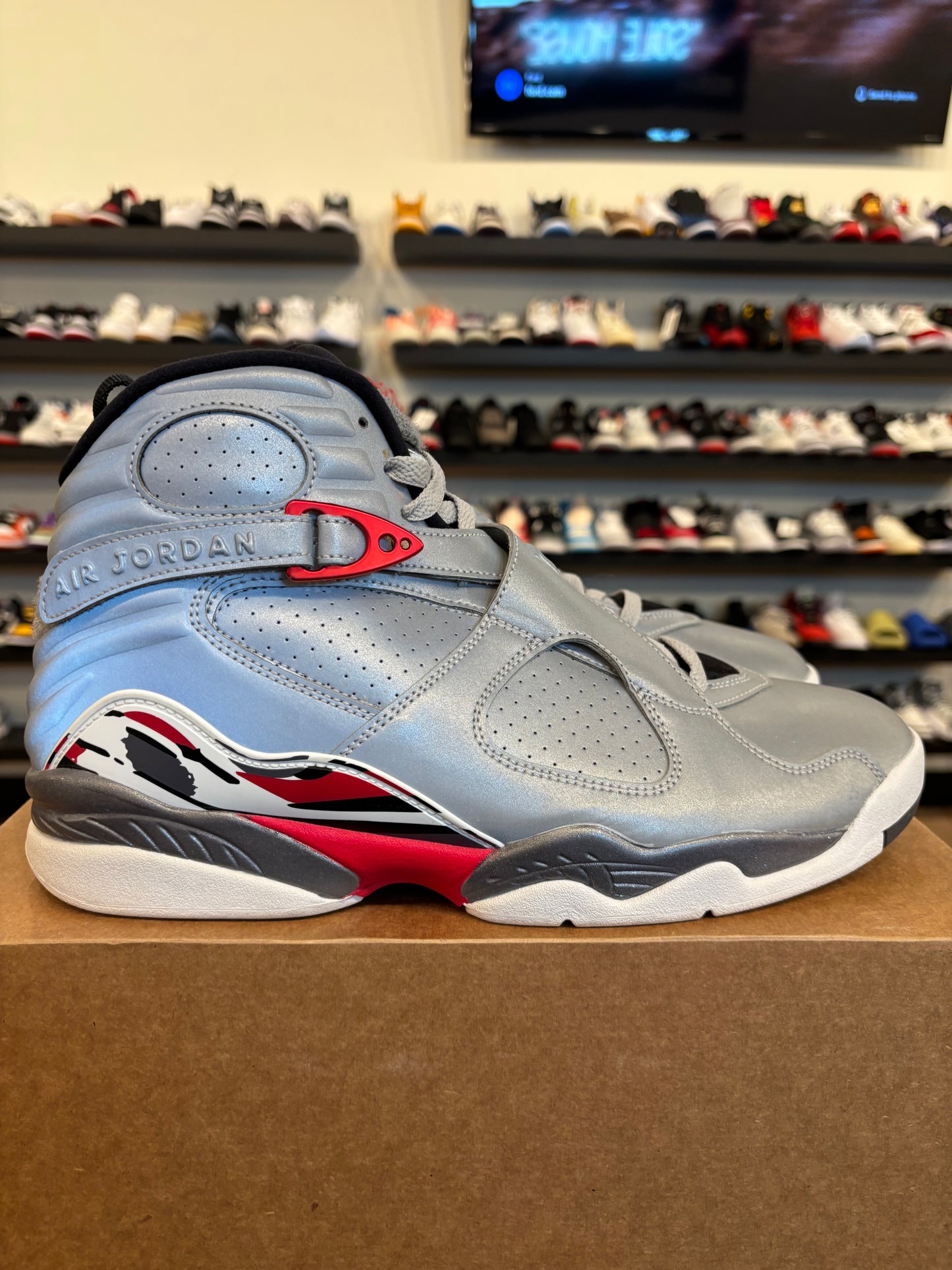 Jordan 8 Reflection Of Champions Size 11.5 Pre-Owned (No Box)