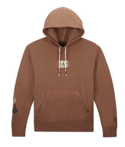 Travis Scott Jordan Flight Archaeo Brown Hoodie Size XXL Brand New