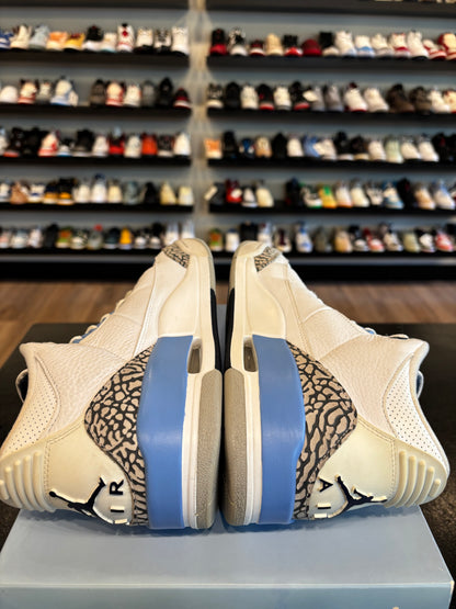 Jordan 3 UNC White Size 9 Pre-Owned