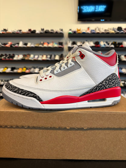 Jordan 3 Fire Red 2022 Size 10 Pre-Owned (No Box)