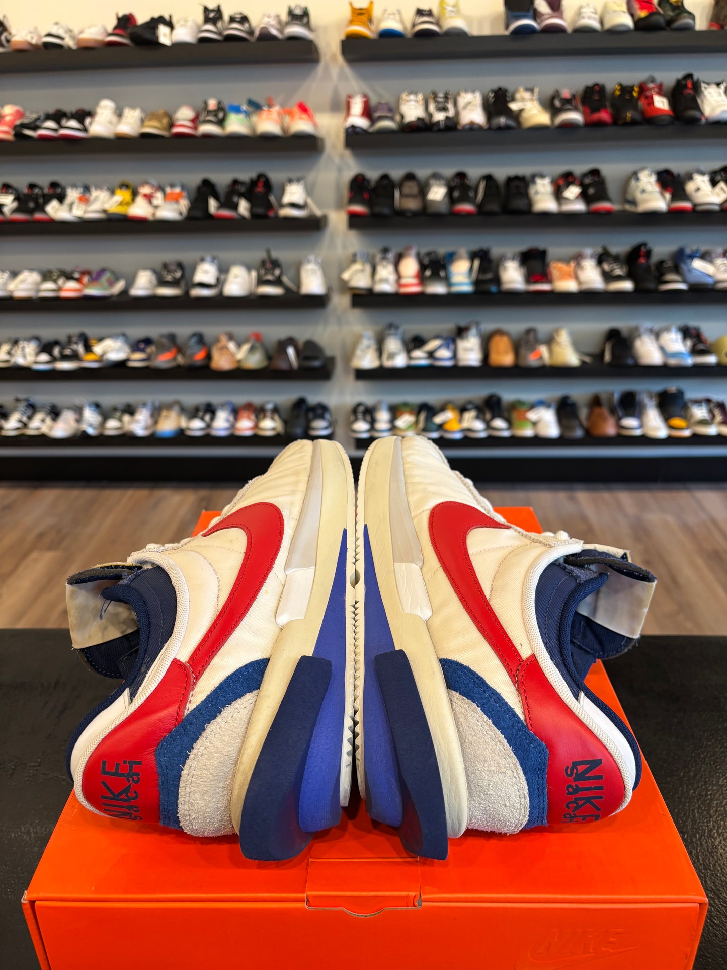 Nike Zoom Cortez Sacai White Red Size 12.5 Pre-Owned