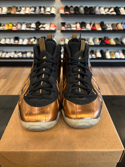 Nike Foamposite Copper 2017 Size 6.5Y (8W) Pre-Owned (No Box)