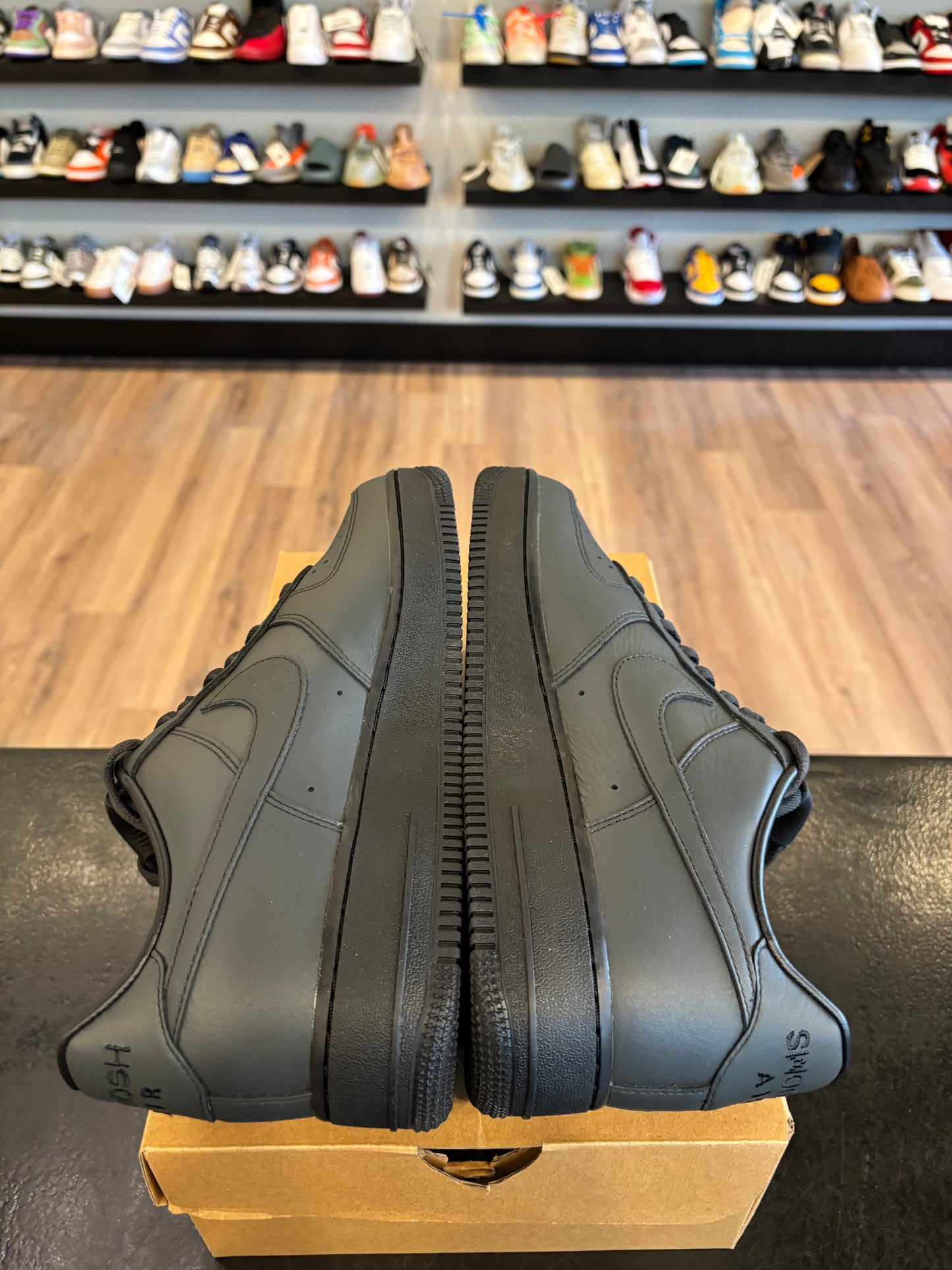 Nike Air Force 1 Low Black SWOOSH Size 9 Brand New
